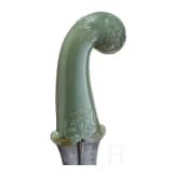 A Moghul Kandjar with jade handle, 18th century