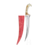 Pes Kabz with jade handle shells, northern India, circa 1900