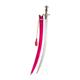 An Indian tulwar with damascened blade, ca. 1800