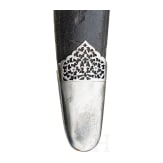 An Indian tulwar with silver damascened hilt, ca. 1800