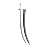 An Indian tulwar with silver plated hilt, ca. 1800