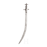 An Indian iron tulwar, circa 1800