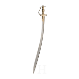An Indian Sosun Pattah with gold damascened hilt, dated 1881