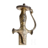 An Indian Sosun Pattah with gold damascened hilt, dated 1881