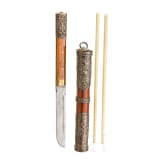 A set of Sino-Tibetan cutlery, circa 1900