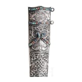 A Sino-Tibetan silver-mounted dagger, 19th century