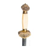 A Chinese ivory mounted minature jian, 19th century