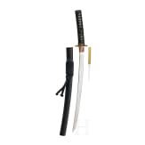 A Wakizashi with Shakudo mounts, late Edo Period