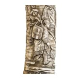A carved ivory-mounted Wakizashi, late Edo period