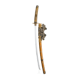 A Japanese tachi with shakudo mounts, 2nd half of the Edo Period