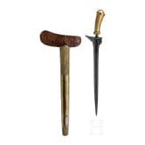 An Indonesian Kris with gold-plated hilt, Bali, first half of the 20th century