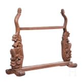 A meranti wood kris stand, Indonesia, 20th century