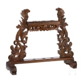 A meranti wood kris stand, Indonesia, 20th century