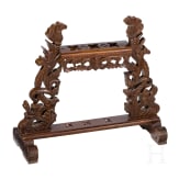 A meranti wood kris stand, Indonesia, 20th century