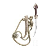 A Moroccan silver-mounted koummya, circa 1900