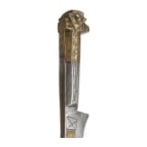 A tall Algerian brass-inlaid flyssa, 19th century