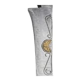 A tall Algerian brass-inlaid flyssa, 19th century