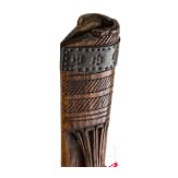 A tall Algerian brass-inlaid flyssa, 19th century