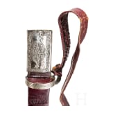 A silver mounted Sudanese Kaskara, 19th century