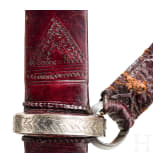 A silver mounted Sudanese Kaskara, 19th century