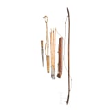Bow with quiver, arrows, and knife, Africa, 20th century.