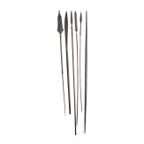 Six Central African spears, circa 1900