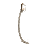 A Central African sickle knife of the Azande or Niam-Niam tribe