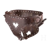 A chastity belt, collector's replica in the style of the 16th/17th century