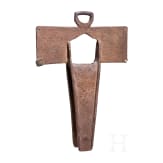 A Spanish colonial iron stirrup (estribo de cruz), Mexico,18th century