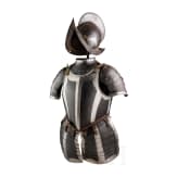 A German black-and-white pikeman's armour, circa 1600