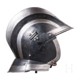 A South German or Swiss black and white burgonet, circa 1560/70