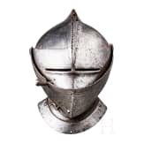 A Flemish close helmet, circa 1570