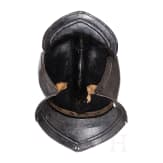 Blanke Sturmhaube in Offiziersqualit&auml;t, s&uuml;ddeutsch, um 1580