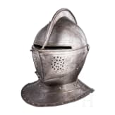 A French cuirassier officer's close helmet, ca. 1600