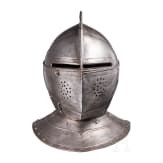 A French cuirassier officer's close helmet, ca. 1600