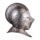 A French cuirassier officer's close helmet, ca. 1600