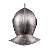A French cuirassier officer's close helmet, ca. 1600