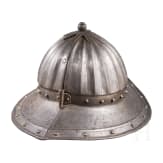 A Flemish pikeman's helmet, circa 1620