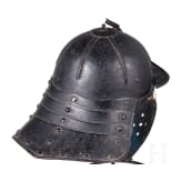 A German lobster-tailed helmet, circa 1630