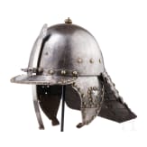A Polish officer's heavy lobster-tailed burgonet, mid 17th century