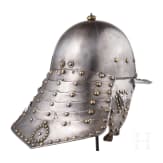 A Polish officer's heavy lobster-tailed burgonet, mid 17th century