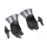 A pair of German armoured gauntlets, ca. 1570
