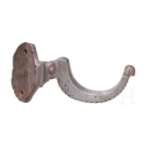 Heavy armour hook for tournament armor, German, 16th century