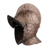 A Victorian cast iron parade burgonet, German or French, ca. 1860