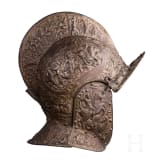A Victorian cast iron parade burgonet, German or French, ca. 1860
