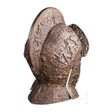 A Victorian cast iron parade burgonet, German or French, ca. 1860