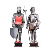 Two miniature suits of armour, 2nd half of the 20th century