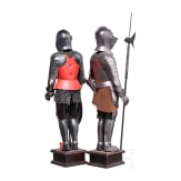 Two miniature suits of armour, 2nd half of the 20th century