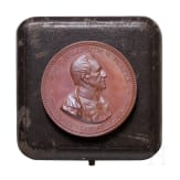 Bronzemedaille auf den 90. Geburtstag von GFM Graf Hellmuth von Moltke
