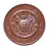 Bronzemedaille auf den 90. Geburtstag von GFM Graf Hellmuth von Moltke